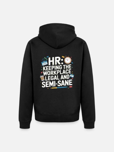 Responsabile delle Risorse Umane Dipendente Dramma Sul Posto di Lavoro - Felpa con cappuccio ecologica premium unisex - nero