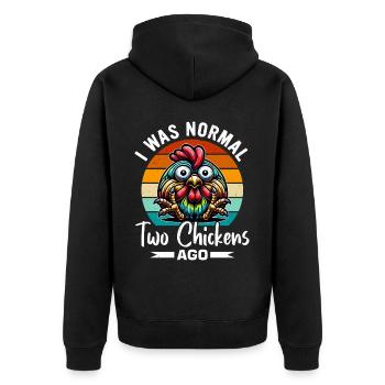 Poulets Poulets - Veste à capuche bio Premium Unisexe - noir - Dos - Nico (187cm)