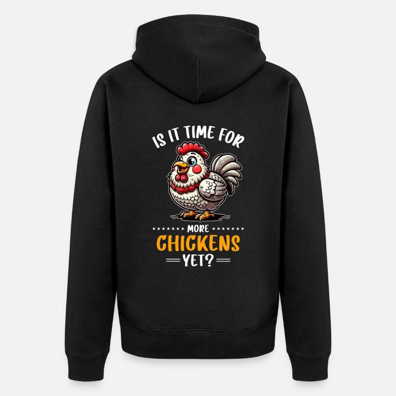 Poulets Poulets - Veste à capuche bio Premium Unisexe - noir