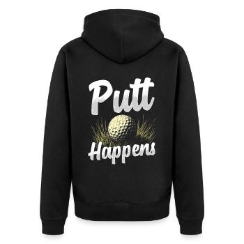 Golf Golf Golf Golf Parcours de Golf - Veste à capuche bio Premium Unisexe - noir - Dos - Nico (187cm)
