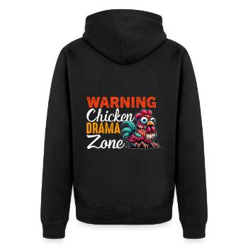 Poulets Poulets - Veste à capuche bio Premium Unisexe - noir - Dos - Nico (187cm)