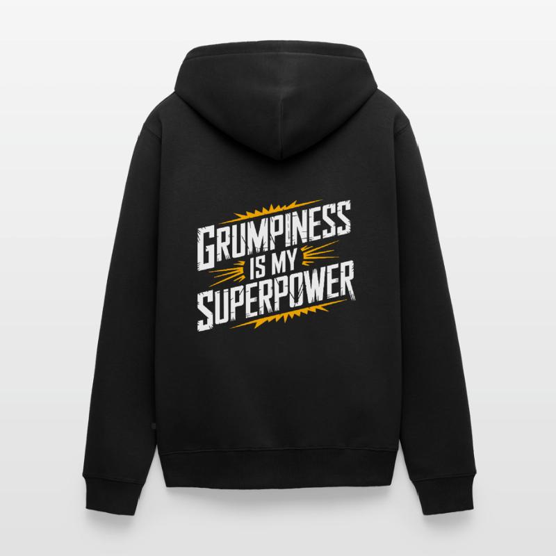 Grumpy Old Man Grumpy Unisex Premium Organic Zip Hoodie