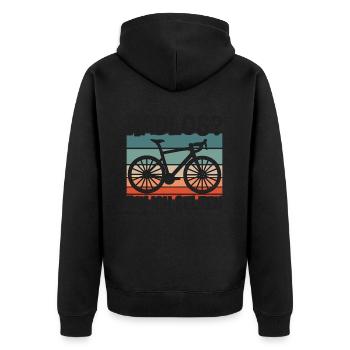 Cyclistes sans vélo - Veste à capuche bio Premium Unisexe - noir - Dos - Nico (187cm)
