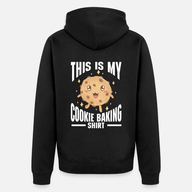 Baking Bakery Baker - Unisex Premium Bio Zip Hoodie - Schwarz