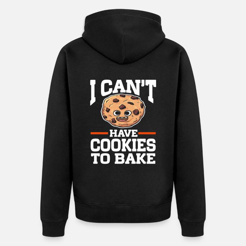 Baking Bakery Baker - Unisex Premium Bio Zip Hoodie - Schwarz