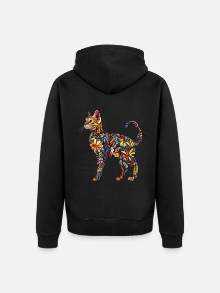Bengalen - Unisex Premium Bio Zip Hoodie - Schwarz