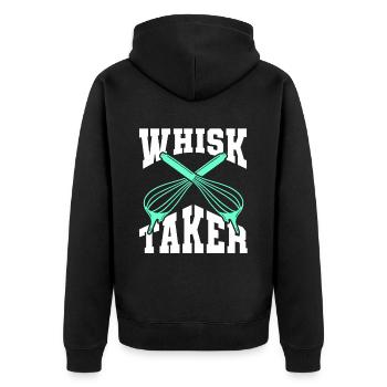 Baking Bakery Baker - Unisex Premium Bio Zip Hoodie - Schwarz - Hinten - Nico (187cm)