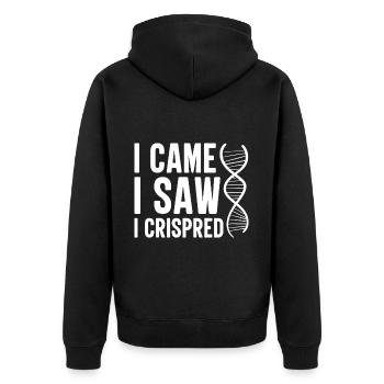 Test ADN génétique Crispr Microbiology - Veste à capuche bio Premium Unisexe - noir - Dos - Nico (187cm)