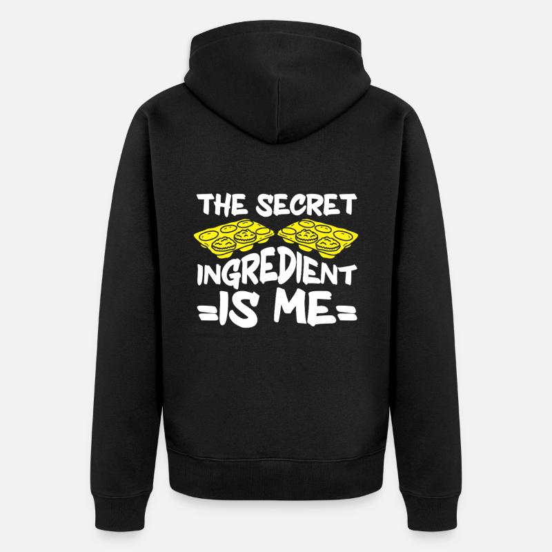 Baking Bakery Baker - Unisex Premium Bio Zip Hoodie - Schwarz