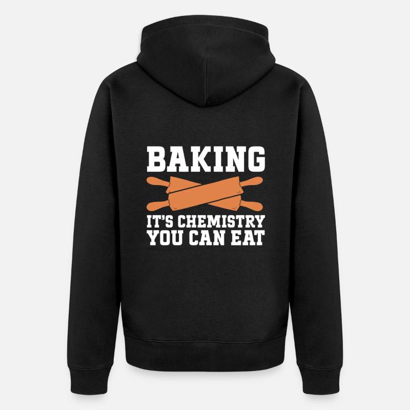 Baking Bakery Baker - Unisex Premium Bio Zip Hoodie - Schwarz