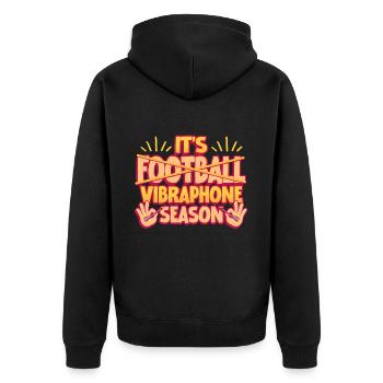 Vibraphon Marimba C’est la saison des vibraphones - Veste à capuche bio Premium Unisexe - noir - Dos - Nico (187cm)