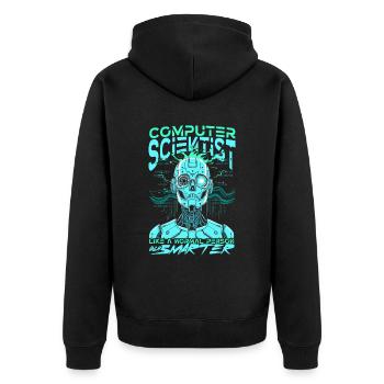Informaticien - Veste à capuche bio Premium Unisexe - noir - Dos - Nico (187cm)