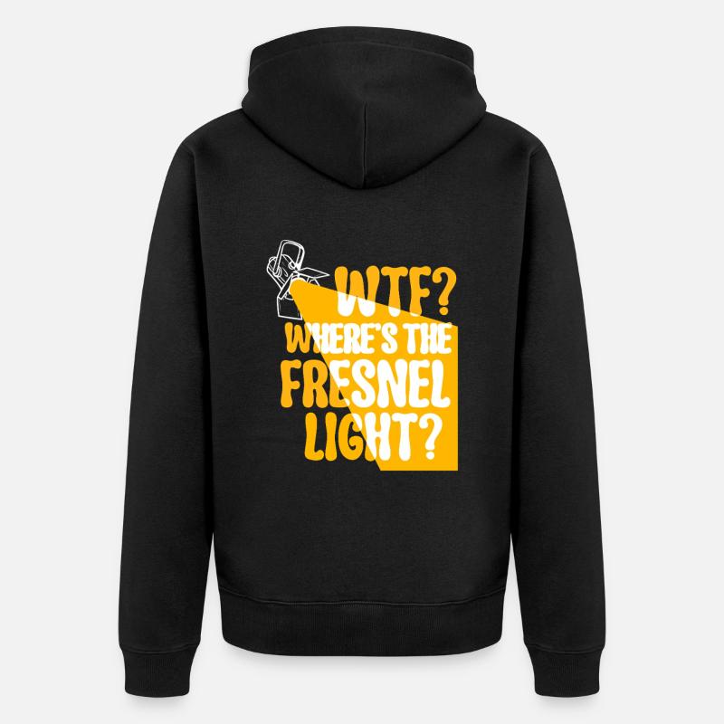 Lichttechniker Beleuchtungstechniker - Unisex Premium Bio Zip Hoodie - Schwarz