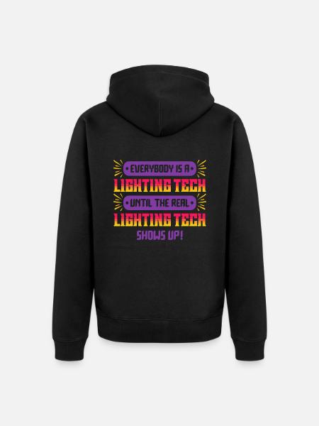 Lichttechniker Beleuchtungstechniker - Unisex Premium Bio Zip Hoodie - Schwarz