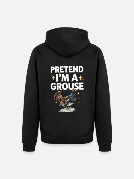 Auerhahn - Unisex Premium Bio Zip Hoodie - Schwarz