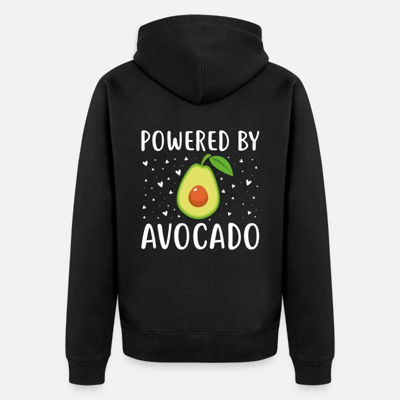 Propulsé par l’avocat - Veste à capuche bio Premium Unisexe - noir