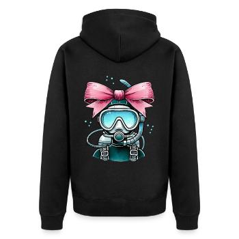 Coquette Arche Plongée Maman Plongeur Snorkel - Veste à capuche bio Premium Unisexe - noir - Dos - Nico (187cm)