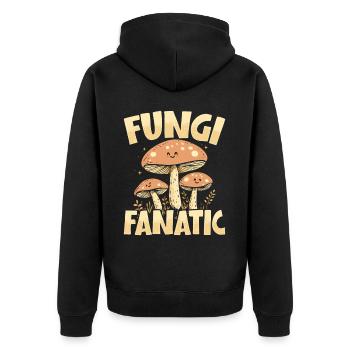Cueilleurs de champignons Cueilleurs de champignons Cueilleurs de champignons Cueilleurs de champignons - Veste à capuche bio Premium Unisexe - noir - Dos - Nico (187cm)
