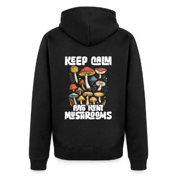 Cueilleurs de champignons Cueilleurs de champignons Cueilleurs de champignons Cueilleurs de champignons - Veste à capuche bio Premium Unisexe - noir - Dos - Nico (187cm)