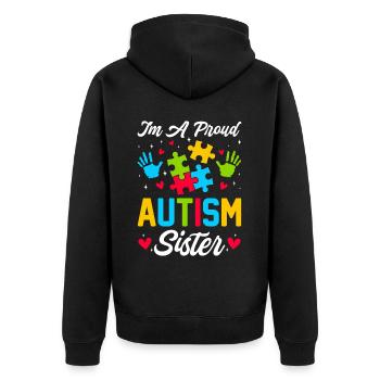 Temps pour mon baptême Première Communion - Veste à capuche bio Premium Unisexe - noir - Dos - Nico (187cm)