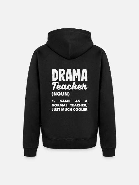 Musical Lover Drama Teacher Definition - Unisex Premium Organic Zip Hoodie - black