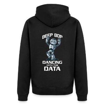Ai Robotique Geek Tech Humour Robot - Veste à capuche bio Premium Unisexe - noir - Dos - Nico (187cm)