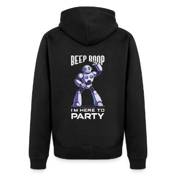 Ai Robotique Geek Tech Humour Robot - Veste à capuche bio Premium Unisexe - noir - Dos - Nico (187cm)
