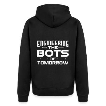 Ai Robotique Geek Tech Humour Robot - Veste à capuche bio Premium Unisexe - noir - Dos - Nico (187cm)