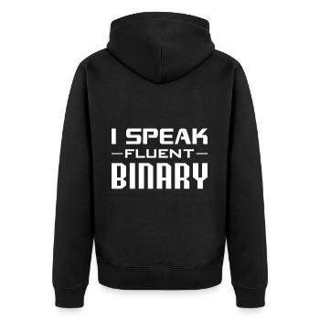 Ai Robotique Geek Tech Humour Robot - Veste à capuche bio Premium Unisexe - noir - Dos - Nico (187cm)