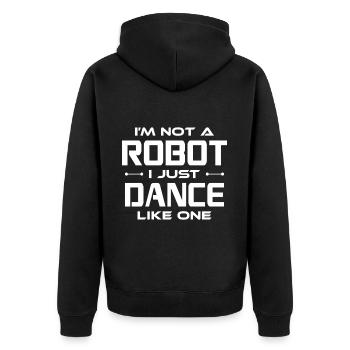 Ai Robotique Geek Tech Humour Robot - Veste à capuche bio Premium Unisexe - noir - Dos - Nico (187cm)