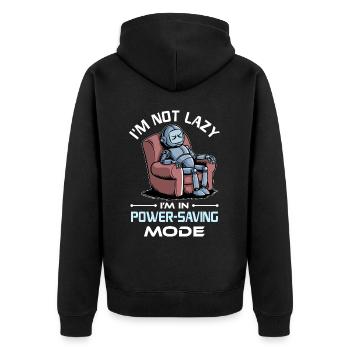 Ai Robotique Geek Tech Humour Robot - Veste à capuche bio Premium Unisexe - noir - Dos - Nico (187cm)