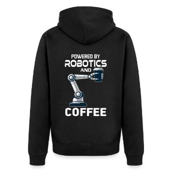 Ai Robotique Geek Tech Humour Robot - Veste à capuche bio Premium Unisexe - noir - Dos - Nico (187cm)