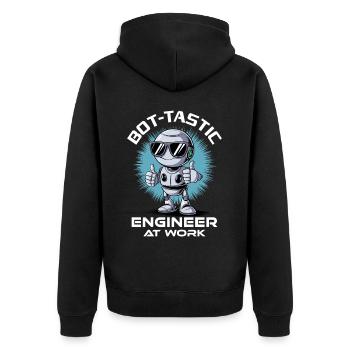 Ai Robotique Geek Tech Humour Robot - Veste à capuche bio Premium Unisexe - noir - Dos - Nico (187cm)