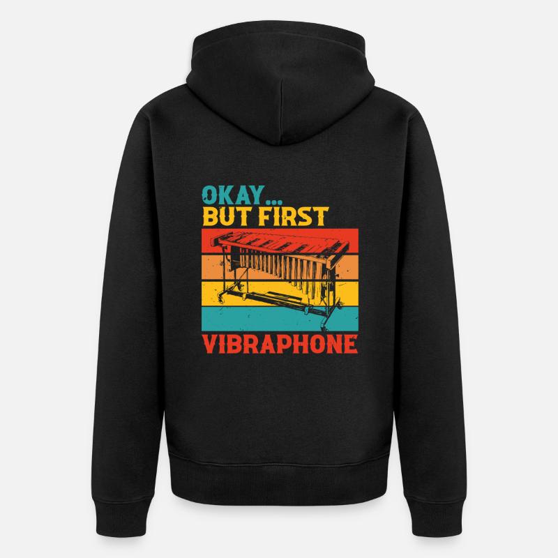 Vibraphone Marimba - Veste à capuche bio Premium Unisexe - noir