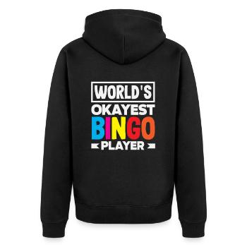 Bingo Les meilleurs joueurs de bingo du monde drôle - Veste à capuche bio Premium Unisexe - noir - Dos - Nico (187cm)