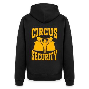 Sécurité du cirque - Veste à capuche bio Premium Unisexe - noir - Dos - Nico (187cm)