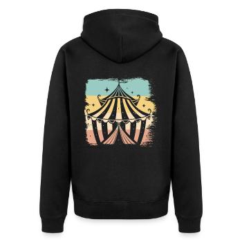 Cirque - Veste à capuche bio Premium Unisexe - noir - Dos - Nico (187cm)