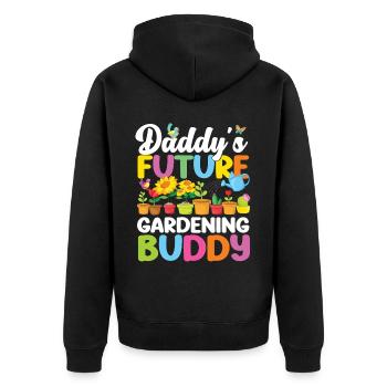 Plant Lover Gardening Toddler - Unisex Premium Bio Zip Hoodie - Schwarz - Hinten - Nico (187cm)