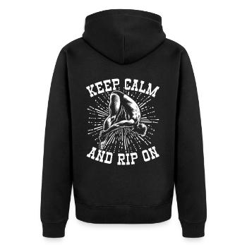 Springboard Diving Diving Diving Divers - Unisex Premium Organic Zip Hoodie - black - Back - Nico (187cm)