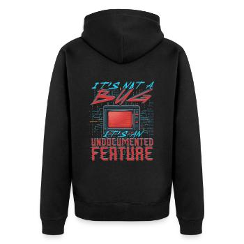 Theoretical Computer Scientist - Unisex Premium Organic Zip Hoodie - black - Back - Nico (187cm)