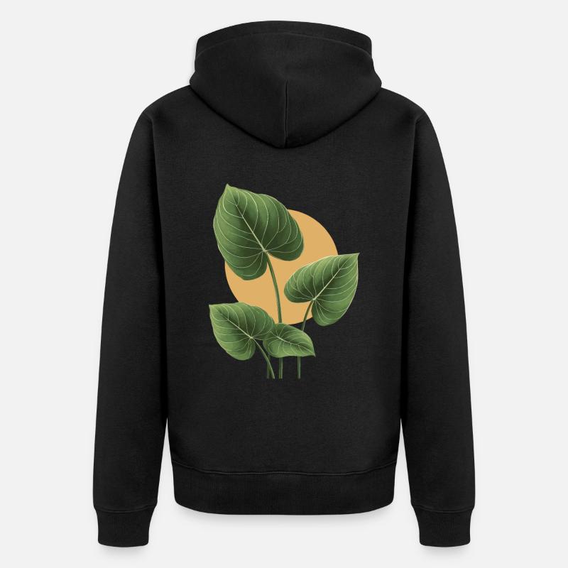 Efeutute - Unisex Premium Bio Zip Hoodie - Schwarz
