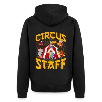Personnel du cirque - Veste à capuche bio Premium Unisexe - noir - Dos - Nico (187cm)