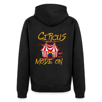 Mode cirque activé - Veste à capuche bio Premium Unisexe - noir - Dos - Nico (187cm)