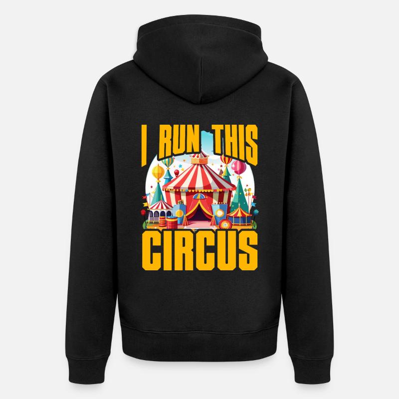 Je dirige ce cirque - Veste à capuche bio Premium Unisexe - noir