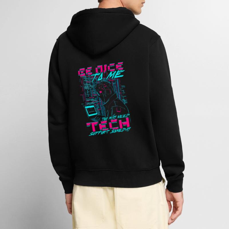 Computer Scientist Tech Support Unisex Premium Organic Zip Hoodie