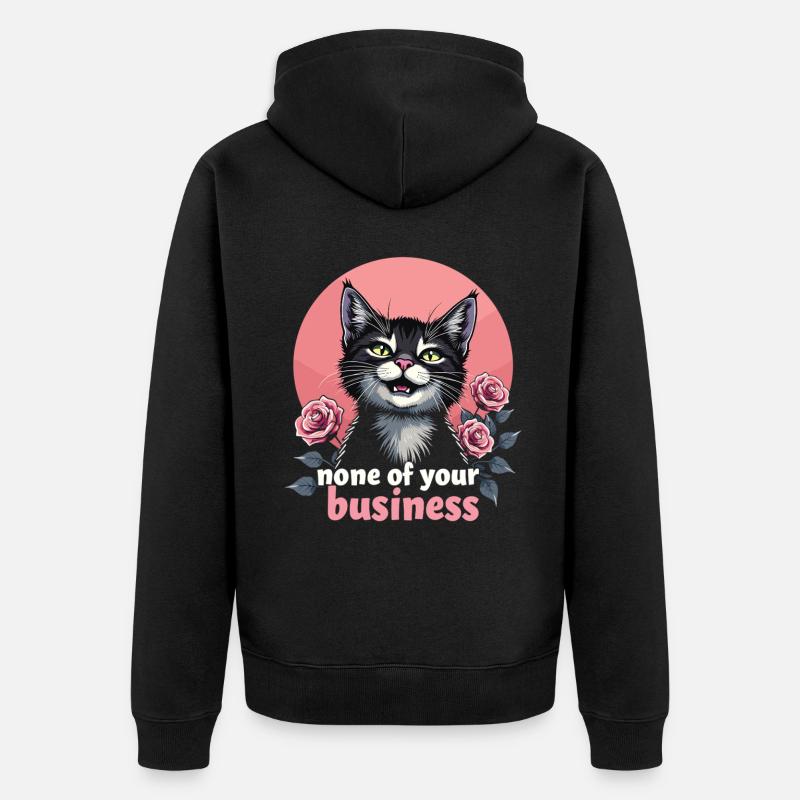 Ne vous regardez pas - Veste à capuche bio Premium Unisexe - noir