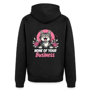 Ne vous regardez pas - Veste à capuche bio Premium Unisexe - noir - Dos - Nico (187cm)