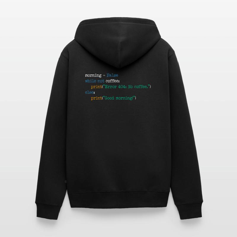 Informatique Café Code Programmeur Cadeau Veste à capuche bio Premium Unisexe
