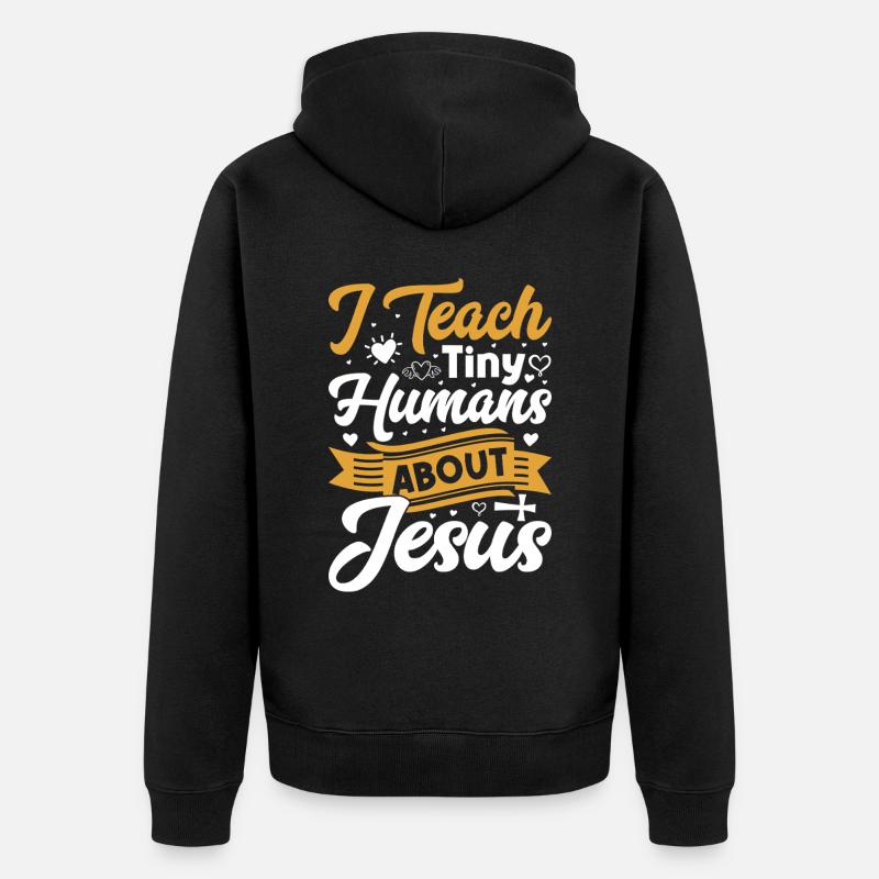 Dieu Jésus Pasteur Chrstian - Veste à capuche bio Premium Unisexe - noir