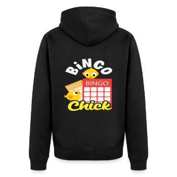 Bingo Chick Player Bingo Player Fun - Veste à capuche bio Premium Unisexe - noir - Dos - Nico (187cm)